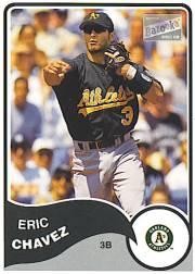 2003 Bazooka #155 Eric Chavez - BB