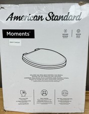 American Standard Moments Round Front Toilet Seat White Slow Close Easy Clean