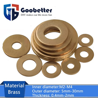 #ad #ad M2 M4 Solid Brass Washers Flat Gasket Washer Thickness 0.4mm 2mm Metric GB97 $79.89