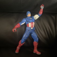 2012 Marvel Avengers Captain America 10" Talking Shield Throwing Action Figure