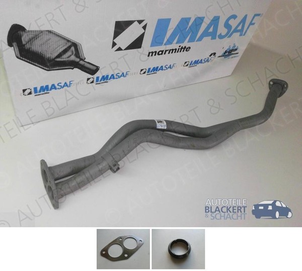 Imasaf Auspuff Hosenrohr für Audi 80+Coupe+Vw Passat+Variant 1.6+1.8 1983-1988-image