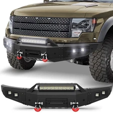 Front Bumper For 2010 2011 2012 2013 2014 Ford F150 Raptor SVT with Winch Plate