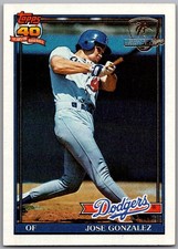 1991 Topps - Jose Gonzalez, Billy Bean #279 Operation Desert Shield Billy...