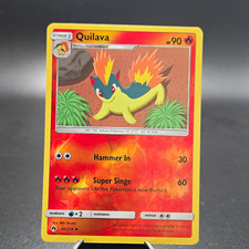 Quilava 41/214 Uncommon Lost Thunder Pokemon Reverse Holo Lightly Played