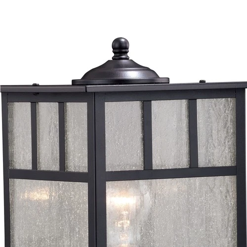Vaxcel Lighting OP14695 Mission 1 Light Outdoor Post Light - Bronze - Picture 3 of 3