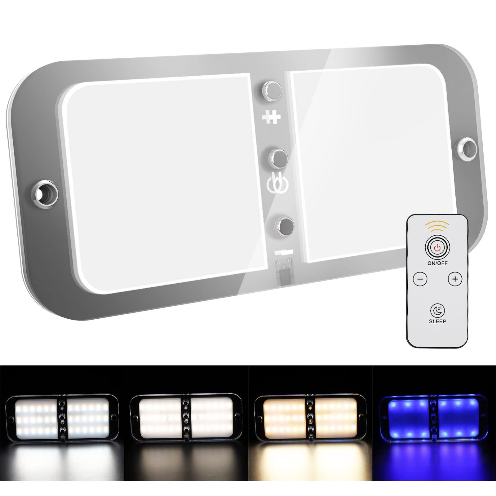 Plafoniera LED Sottile 12V Camper | Illuminazione 12 Volt Interruttore