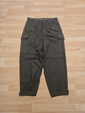 FVL Swedish Military 1950/60 Vintage Heavy Wool Pants Trousers Size 32x30