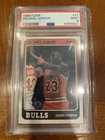 1988 FLEER BASKETBALL # 17 MICHAEL JORDAN CHICAGO BULLS HOF PSA 9 - HOT