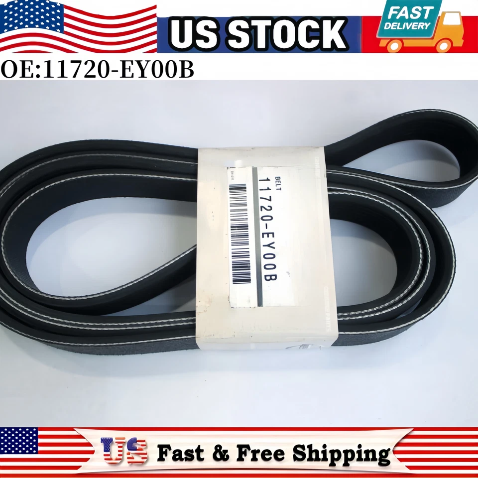 Подлинный оригинальный производитель Nissan 11720-EY00B змеевик V ремень для 2009-2020 370Z - Изображение 3 из 4