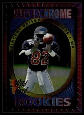 1993 Wild Card Superchrome Rookies Vincent Brisby Rookie New England Patriots. rookie card picture
