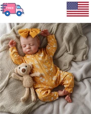 IVITA 20''Sleeping Girl Reborn Baby Doll Newborn Full Body Silicone Toddler Toy