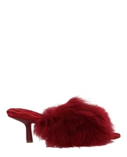 Burberry Womens Jackie Shearling Mules