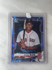 2021 Bowman Chrome Sapphire MIGUEL BLEIS 1st #BCP-167 Red Sox Prospect RC SP