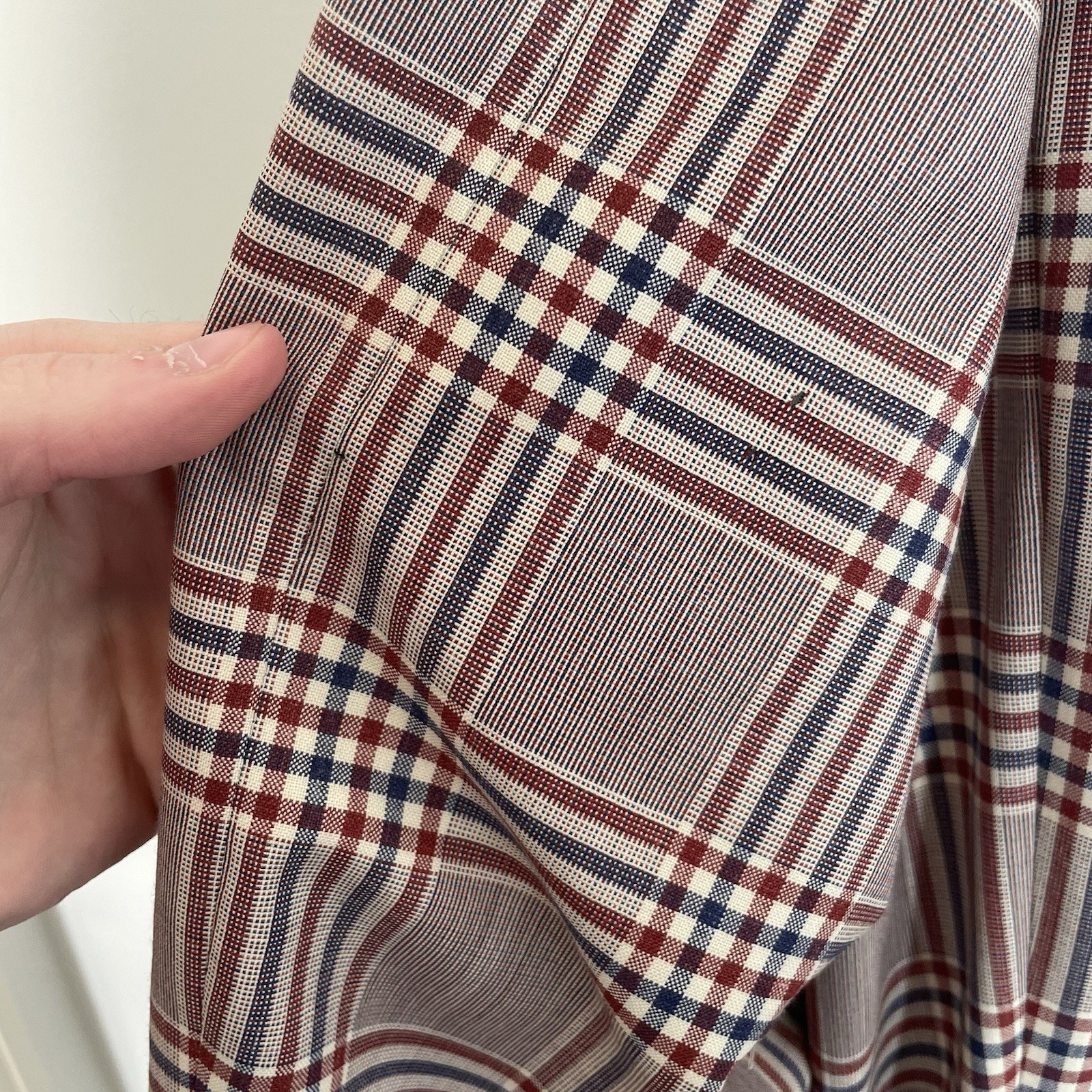 Peter Millar Gingham Checkered 100% Wool Blazer M… - image 6