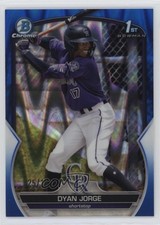 2023 Bowman Chrome Prospects Blue RayWave Refractor /150 Dyan Jorge #BCP-22 b4d