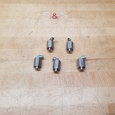 Lot of 5 - SMC KQB2W06-G03 Fitting, Nickel Plated Brass - USED