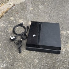 Sony PlayStation 4 (PS4) - Jet Black Console - with hdmi and power cable