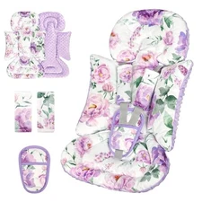 Infant Car Seat Insert, Soft Baby Car Seat Head & Body Support for Girl Boy, 