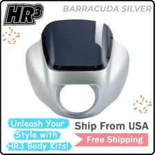 Headlight Fairing+Windshield Fit For Harley Softail FXBB 18-23 Barracuda Silver