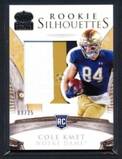 2020 Panini Chronicles Draft Picks Crown Royale RC Silhouettes Cole Kmet 08/25