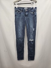 Paige Jeans Verdugo Ultra Skinny Destructed Distressed Jeans 28 x 28 Low Rise