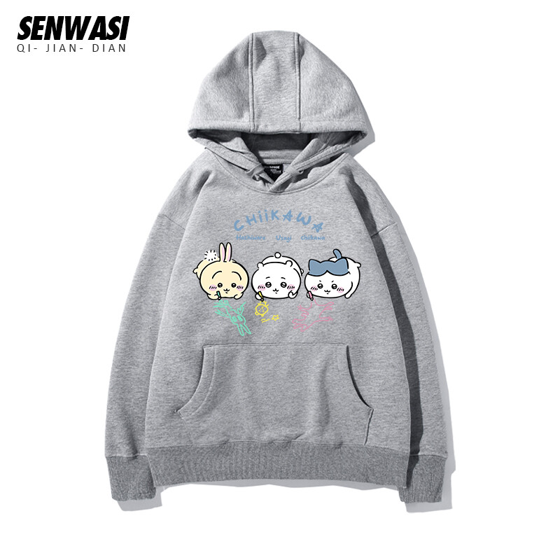 VHachiware Chiikawa Usagi Hoodie Sweatshirt Loose Coat