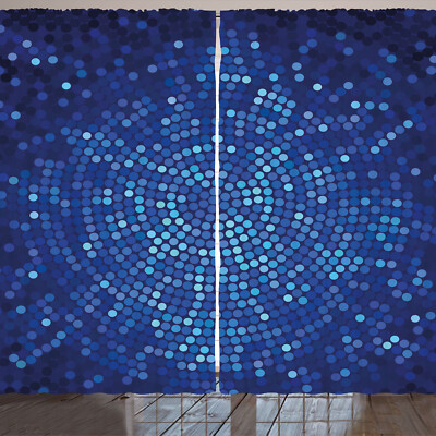 Abstrakt Rustikale Gardine Spiral Mosaic Dots