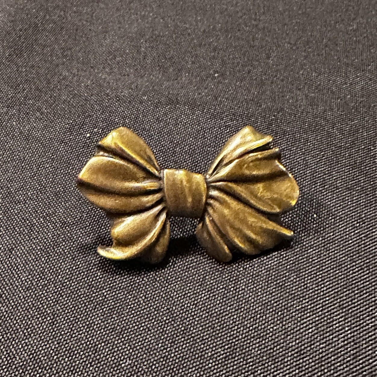 Brass Bow Statement Ring - image 2