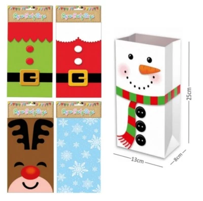 Christmas Table Present Pick n Mix bags ~ Party Paper Loot Candy Sweet Bag