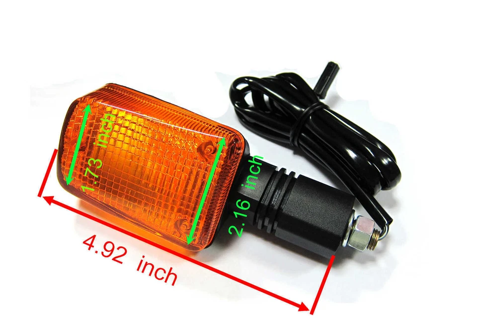 Pair Rear Turn Signal Lights For Suzuki DR650SE DR350SE with Plug connectors - Image 2 of 2