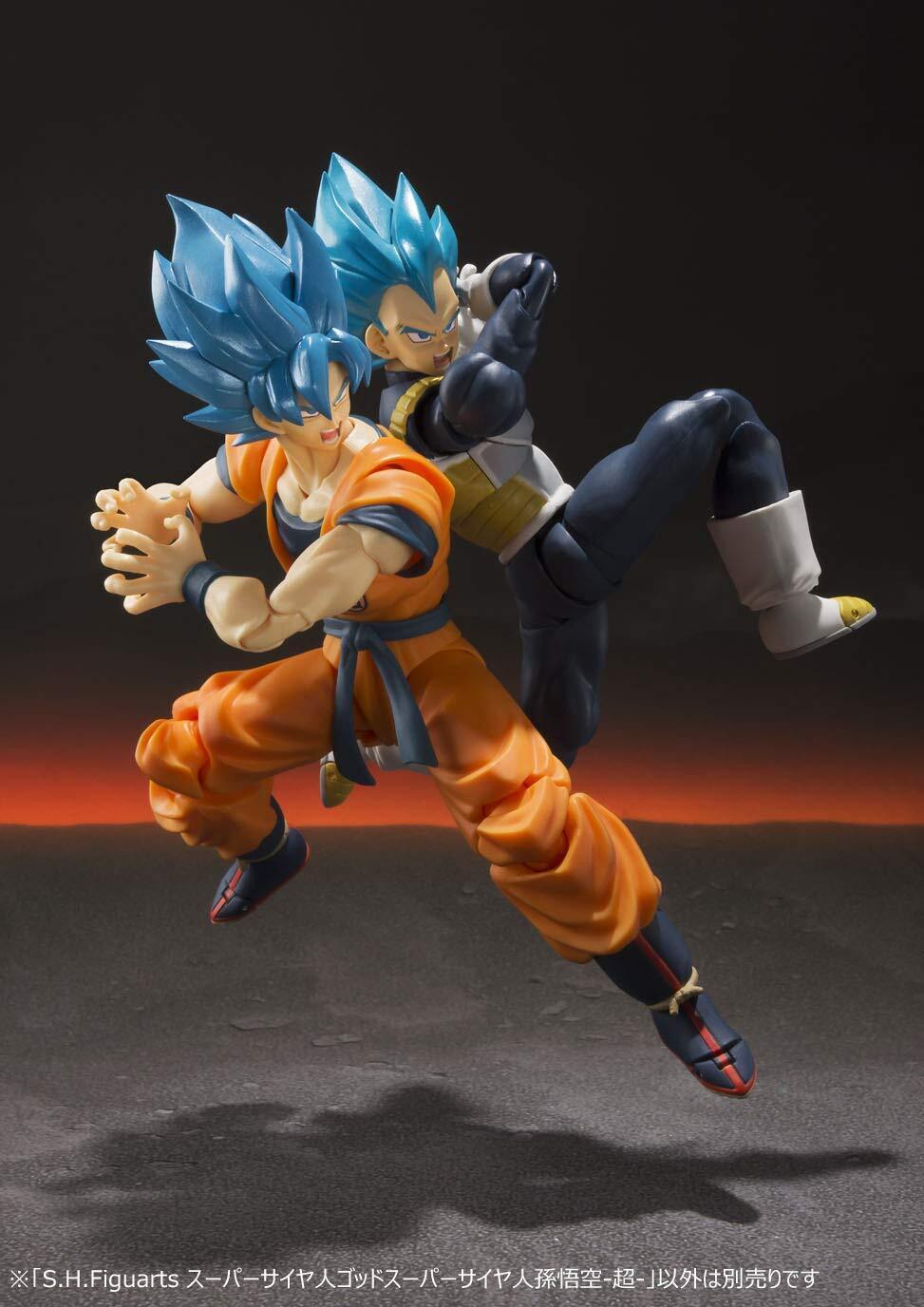 Action Figure Toys For Children Adults SHF Super Saiyan God Son Goku Blue  Anime Dragon Ball Super Gifts PVC Model Movable Dolls