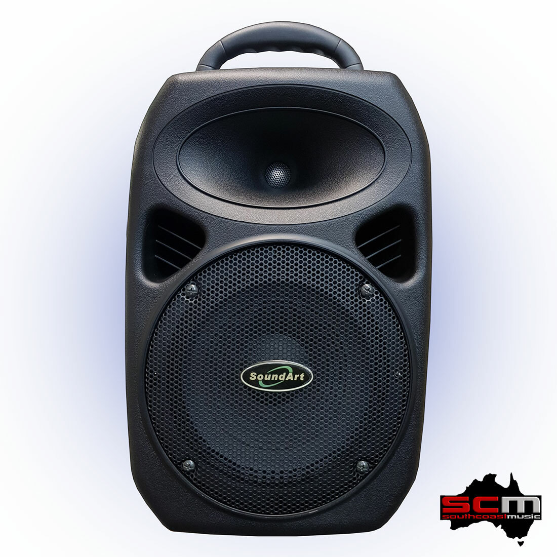 SoundArt 60 Watt Portable PA Sound System Hand Held Wireless Mic