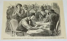 1886 magazine engraving ~ GREAT RAILROAD STRIKE, West Virginia