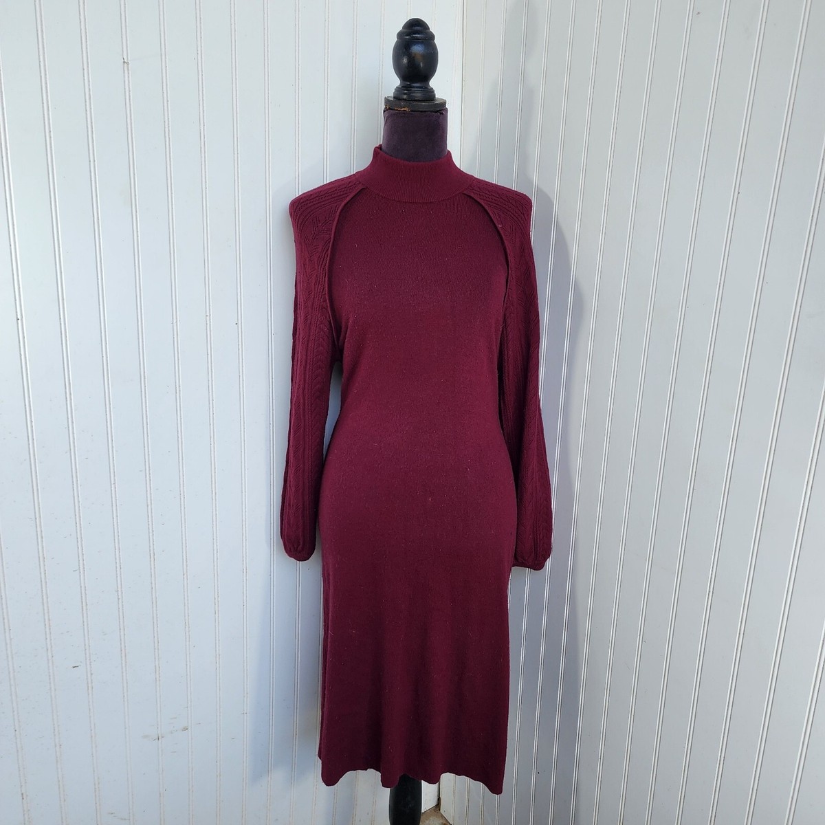 BELLDINI Long Sleeve Knitted Turtleneck Knee Length Sweater Dress Sz M | eBay BELLDINI Long Sleeve Knitted Turtleneck Knee Length Sweater Dress Sz M | eBay