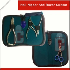 3pcs stainless Manicure Pedicure nail cuticle spoon Remover pusher nipper set 