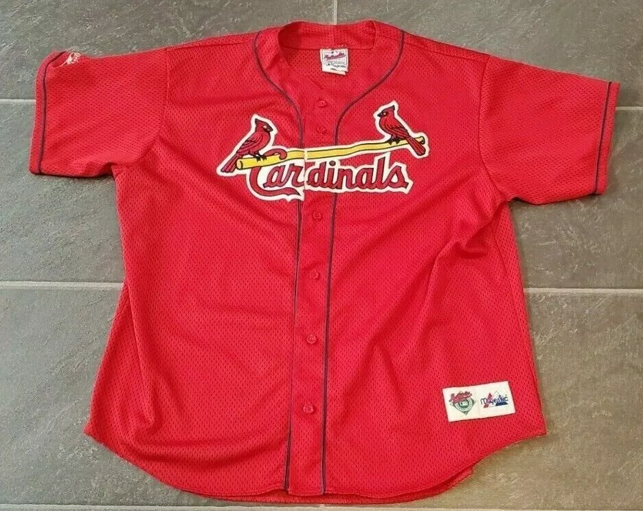 Vintage St. Louis Cardinals Diamond Collection Majestic Jersey - L