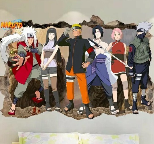 Stickers Manga Naruto Sasuke Itachi Ushiwa 60×90 Cm A Scelta