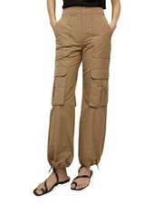 NEW Veronica Beard Veronica Beard Dari Cargo Pants in Sepia SZ 8 P3301