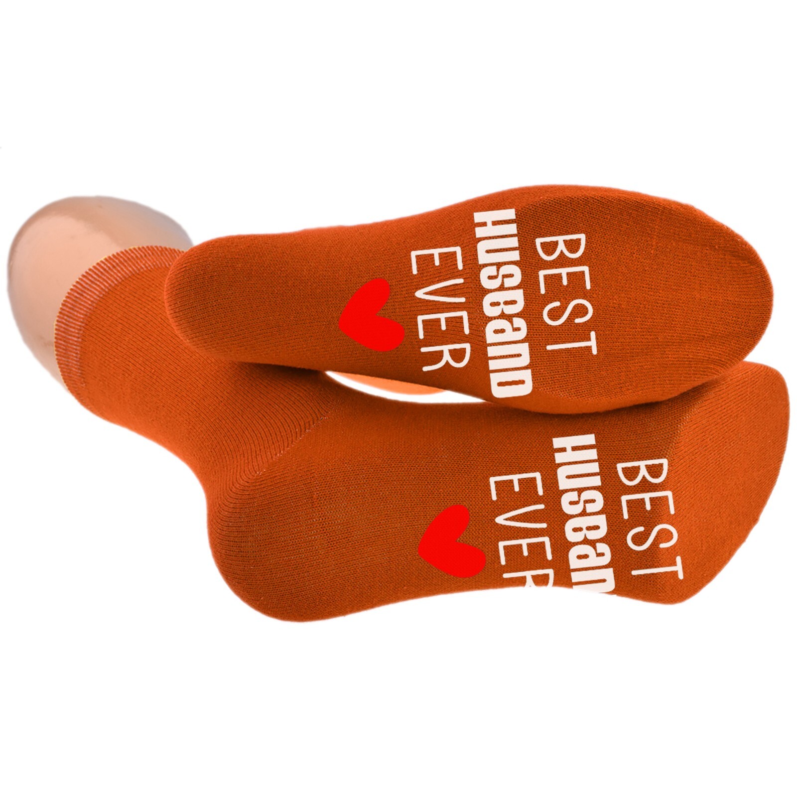 SAOLA Migliori calzini arancioni bruciati stampa suola marito di sempre UK 5 12
