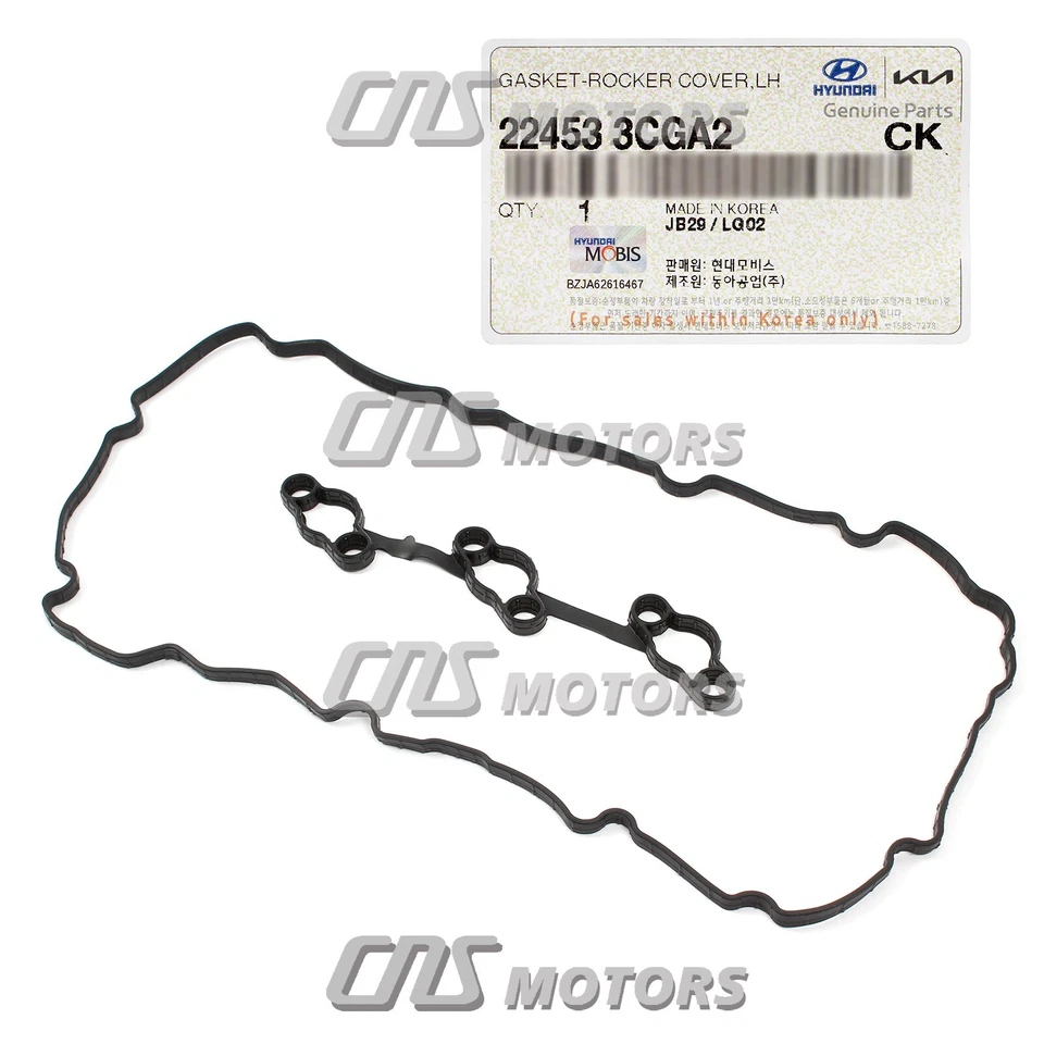 ⭐OEM⭐ Valve Cover Gasket LEFT for 11-19 Genesis Hyundai Kia 3.3L 3.8L 224533CGA2 Foto 2 de 4