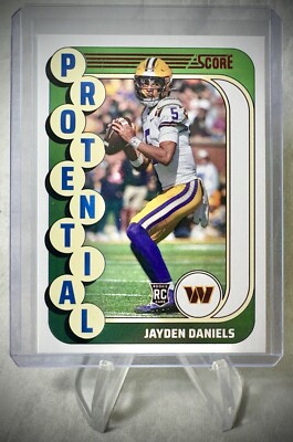 ダニエル・リカルド 3点セット ／ 内2点直筆サイン入り 2024 Panini Score - Jayden Daniels - Red Parallel Rookie