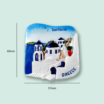 MUYU Magnet 3D Naxos Greece Souvenir Frigorifero, casa e Cucina Decorazione Adesivo Magnetico Naxos Greece Frigorifero Magnete Travel Souvenir Gift And Collection