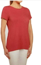 JOAN VASS NEW  YORK WOMEN'S SHORT SLEEVE LONG T-SHIRT(CINNAMON XXL)NWT
