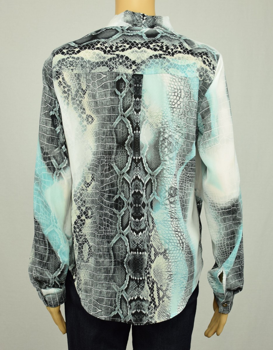 Robe chemisier en imprimé serpent - Femme | MANGO OUTLET France métropolitaine