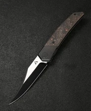 CMB Zetsu CMB-09C Titanium+Carbon Fiber Handle M390 Steel Pocket Folding Knife
