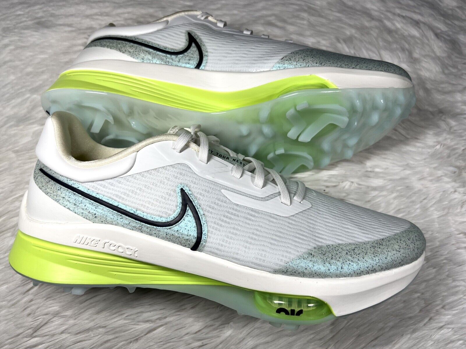 barajar Editor cebra Nike Air Zoom Infinity Tour NEXT% Golf Shoes Sail Ghost Green Grey Volt 11  Wide | eBay