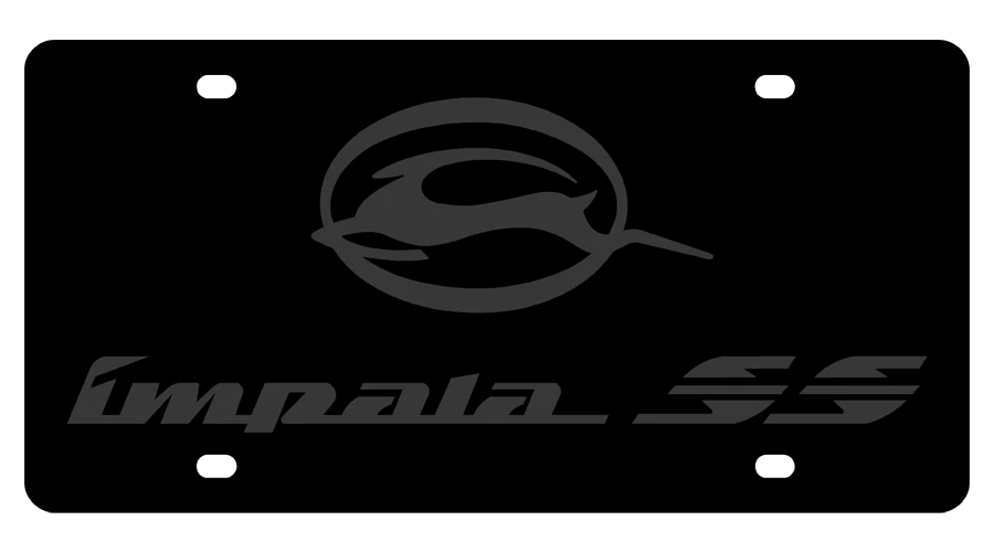 New Chevrolet Impala SS Black Word on Black Stainless Steel