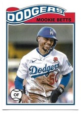 2021 Topps UK Edition Mookie Betts 1978-79 Redux Insert #SR-13  Dodgers