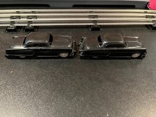 PLASTICVILLE VINTAGE V6 BLACK AUTOMOBILES. WORKS WITH 0/027 GAUGE. RARER COLOR