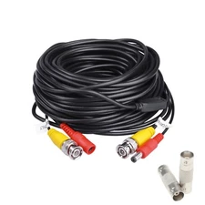 25ft Power Video Security Camera Cable BNC Extension Wire Cord for All CCTV DVR